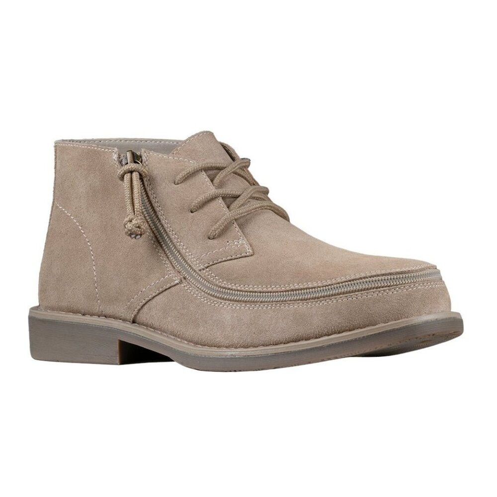NEW Billy Footwear Men's Chukka Adaptive Dress Shoes Boots Tan Size 10 M BY448